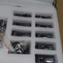 72 Inch Large Ceiling Fans with Lights and Remote, Indoor/Outdoor Black Modern Industrial Ceiling Fan with light for Living Room Patios Porch, Reversible Quiet Motor, 8 Dual Finish Blades