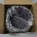 Black Utensil Holder (H5.51 x W4.92), Ceramic Utensil Crock, Cooking Spoon Holder for Kitchen, Spatula Holder for Counter, Includes Silicone Drying Mat, Black