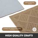 Door Mat Indoor Doormat,Front Back Door Mats Non Slip Entrance Rugs Rubber Backing,Inside Doormats for Entryway Low-Profile Absorbent Resist Dirt Floor Mats Washable Brown 24"x36"