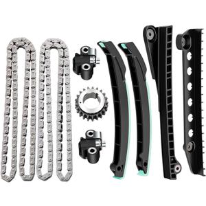ECCPP Timing Chain Kit fits for Ford for F-150, 04-10 for Ford for F-150 4.6L V8 GAS SOHC VIN CODE "5", w/Timing Chains Crank Sprocket Tensioner Guide Rail