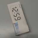 Peakeep Small Digital Alarm Clock Plug in for Bedrooms Bedside, Tiny Electric Clock Large Big Numbers Display Battery Backup for Desk Table, 6 Dimmers, 5 Adjustable Alarm Volume (White)