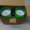 Raycare St. Patrick's Day Flameless Electronic Pillar Candles with Remote Control and Timer- Battery Operated Realistic Flickering LED Fake Candle for Home, Wedding Decor,Green,Set of 2(3"x6"6")