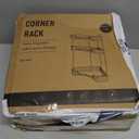 3-Tier Corner Organizer with Hooks, Gray PET Counter Storage | Multi-Purpose for Bathroom Skincare & Kitchen Organization (Grey)