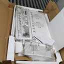 Lufeiya White L Shaped Computer Desk with Drawers & Storage Shelves, 47 Inch Corner Reversible Desk with Power Outlet for Home Office Bedroom, L-Shaped Teen PC Desks with Fabric Drawer, White