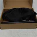 Cat Desk Bed - Machine Washable Reversible Cats Hammock for Large and Kitten - 360 Rotating & Height Adjustable - Supports Up to 45lbs - Indoor Cat Nest Furniture for Office & Game Tables - Black