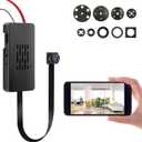 Wireless Mini Camera 1080P HD Security Camera DIY Module with Motion Detection Alarm for Home Office Garage Security Easy Operation APP Control (Black_Basic Edition)