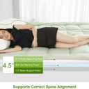Dual Layer Mattress Topper Twin XL College Dorm Room Essentials, 4.5 Inch Cooling Pillow Top Mattress Topper (2.7" Extra Thick Mattress Pad &1.8" Gel Memory Foam and Firm Foam for Back Pain)