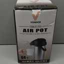 64 Oz Airpot Coffee Dispenser with Pump, Insulated Thermal Coffee Carafe - Stainless Steel Hot Beverage Dispenser - Thermos Urn for Hot/Cold Water, Drink Dispenser for Parties