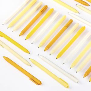 50 Pcs Ballpoint Pens Bulk Retractable Writing 1. 0 mm Black Ink Cute Pens Smooth Writing Color Fancy Gift for Teacher Student Employee Office School Home Baby Shower Supplies (Yellow Series)