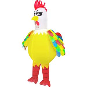 WQWOVRVO Inflatable Chicken Costume for Adult,Funny Blow up Inflatable costumes Halloween Costume Cosplay