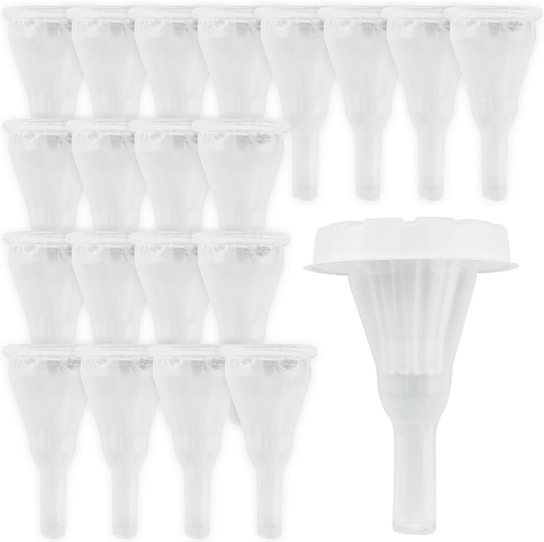20 Silicone Condom Catheters, Self-Sealing Set, Gel Extended Adhesive Condom External Catheters, Day and Night Use, Quick and Easy Drainage, No Backflow, No Leakage + Sticky (+Sticky/25mm/0.98inch)