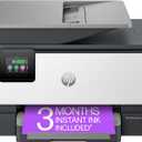HP OfficeJet Pro 9125e All-in-One Printer, Color, Printer-for-Small Medium Business, Print, Copy, scan, fax,Touchscreen; Smart Advance Scan, 3 months of Instant Ink included