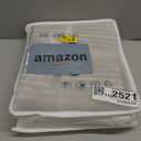 MooMee Striped Duvet Cover Set 100% Washed Cotton Linen Like Textured Breathable Durable Soft Comfy (Tannish Linen Grey White Wide Stripes, King 104"x90")