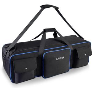 YOREPEK Tripod Carrying Case Bag, Light Stand Bag with 2 Protective Padding, 30.5" Large Photo Studio Equipment Case fit Tripods, Monopods, Speaker Stands, Boom Stands, Camcorder, Mic Stands, Travel