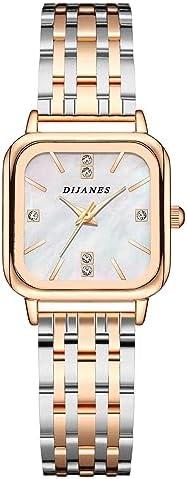 Avaner Women's Square Wrist Watches: Stainless Steel Band Analog Quartz Rhinestones Bracelet Watch