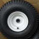 GICOOL (2 Pack) 15x6.00-6 Tubeless Tire and Wheel, 3" Offset Hub, 3/4" Bearing, 4 Ply, 15x6-6 Lawn Mower Front Tires, Compatible with 100 and 300 Series John Deere Riding Mower, Lawn Tractor and More