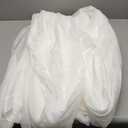 MIULEE Outdoor Sheer Curtain for Patio Waterproof - 2 Panels Ivory Privacy Drape Voile Curtain Rod Pocket for Porch,Pergola, Cabana, Gazebo, 54 X 108 Inch Long