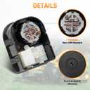 Ignition Module Switch with 2 Keys 7 terminals Compatible with Cub Cadet MTD Craftsman -LT1042 LT1045 LT1046 LTX1040 XT1 XT2 LT42 LT46 SLX50 T110 T1200 T1400 T1600 Riding Replace#925-06119c 725-04227
