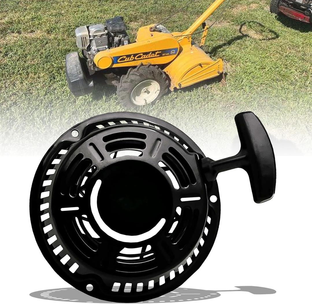Chikia 751-12418 Pull Start Recoil Starter Assembly for Troy-Bilt Super Bronco Rototiller 208cc MTD CubCadet RT65 Lawn Mower 951-12418 951-12127 Tillers Yard 170-AU,170-C0A 208cc