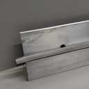 1 Pack Mill Aluminum High Rabbeted ThresholdSaddle with Solid Rubber Extrusion 3465MA FH 10 x 1 12inchinch Supplied 3 1116inchinch W x 12inchinch H x 36inchinch L