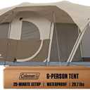 Coleman WeatherMaster Camping Tent with Screened Porch, Weatherproof Tent with Screen Room, Rainfly & Carry Bag Included, Made Without PFAS Chemicals