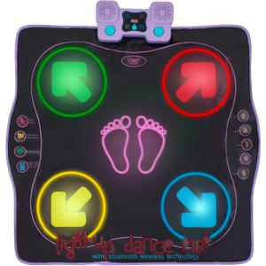 Kidzlane Electronic Dance Mat for Kids 8-12, Wireless Kids' Dance Pad with Bluetooth/AUX, Built-in Music, 5 Challenge Levels, 4 Modes - Interactive Toys for Children, Ages 6 and Up, Original Design 