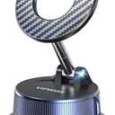 Magnetic Phone Holders for Your Car [89+LBS Suction & 3200gf Magnetic] 360 Adjustable Magsafe Car Phone Mount, Vacuum Suction Cup Car Mount for iPhone 17 Pro Max 16 15 14 13 12 Air Plus (Black-blue)