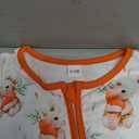 Nibbcoa Newborn Boy Outfits Bunny Jumpsuit Long Sleeve Zipper Romper Rabbit Bodysuit Easter One Piece Outfit (White, 9-12 Months)