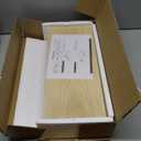 QEEIG Bathroom Floating Shelves for Wall - 15.7" Wall Mounted Shelf Over Toilet Farmhouse Home Decor Display Bookshelf Small 15.7 x 6.7 inch Set of 2, Natural (008-40N)