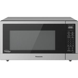 Panasonic NN-SN76LS 1.6 cu.ft Cyclonic Inverter Countertop Microwave Oven 1250Watt Power with Genius Sensor Cooking, 19.44"D x 21.88"W x 11.94"H, Stainless Steel