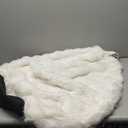 LIFEREVO Kids Faux Rabbit Fur Bean Bag Chair Cover (No Filler), Soft Luxury Fuzzy Stuffed Animal Storage Bubble Bean Bag Home Decor, Comfy Shaggy Furry Beanbag Cover Kids Girls Adults, Beige