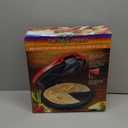Taco Tuesday Deluxe 10-inch 6-Wedge Electric Quesadilla Maker with Extra Stuffing Latch, Red