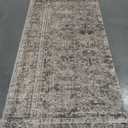 Area Rugs 9x12 for Living Room Bedroom, Vintage Machine Washable Stain Resistant Rug, Large Soft Low Pile Sage Charcoal Floor Mat with Non Slip Backing for Dining Room (Light Grayish Sage)