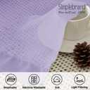 Simplebrand Lavender Sheer Curtains 63 Inch Length 2 Panels, Rod Pocket Solid Color Window Sheer Curtain Panels, Elegant Curtains & Drapes for Living Room, Bedroom 2 Panels (42" W x 63" L)