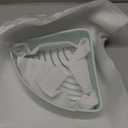 Eccliy Ceramic Corner Litter Box for Small Pets, Tip-Proof, Chew-Resistant, Triangle Potty Trainer Pet Pan for Ferret, Guinea Pig, Rat, Bunny, Chinchilla, Hedgehog, Sugar Glider, Hamster(Cyan)