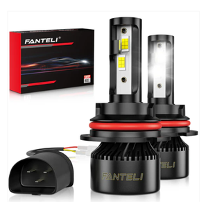 FANTELI 9007 LED Headlight Bulb, 20000 Lumens 600% Brighter 9007 LED Headlight Bulb High and Low 6500K Cool White CSP LED Headlights Conversion Kit Halogen Replacement, Pack of 2