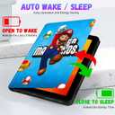 Trendy Fun Case for Amazon Fire HD 10 (11th 2021,13th 2023)/ HD 10 Plus 2021 10.1" Cute Cartoon Kawaii Smart Covers for Boys Girls Kids Teens Cool Design Stand Folio for Fire 10.1 inch,Blue Maro