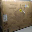 Dream On Me 3-in-1 Portable Folding Stationary Side Mini Baby Crib in Natural & Mattress, GreenGuard Gold & BSA, Use as Changer & Playpen, Locking Wheels, 3 Mattress Heights, Extra Firm Mattress