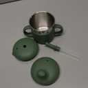 Jumble Dream Baby & Toddler Stainless Steel Sippy Cup Silicon Training Stainless Steel Kids Cups with Straw, Babies Tumbler with Straw No Spill | 6-24 Month Toddler Sippy Cup (Sage Breeze)