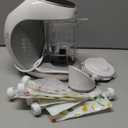 EVLA'S Baby Food Maker, Steamer, Blender, Baby Food Processor for Healthy Homemade Baby Food in Minutes, Touch Screen with 6 Reusable Food Pouches, Baby Registry Essential, White