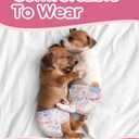 Dono Dog Diapers Female Large Breed-48PCS, Disposable Female Dog Period Diapers for Heart with Wetness Indicator, Super Absorbent Doggie Puppy Diapers Female for Small Medium Large Dogs