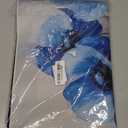 Stove Top Cover for Electric Stove,Vintage Blue Flower Anti-Slip Heat Resistant Rubber Flat Top Oven Cover Mat, Dish Drying Mat 28.5'' x 20.5''