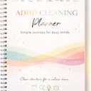 ADHD Cleaning Planner – Durable Laminated Cover, ADHD Cleaning Planner for Adults, Cleaning Schedule Planner, Daily & Weekly To-Do List, Routine System