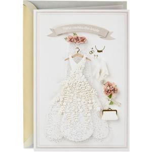 Hallmark Signature Wedding, Bridal Shower, or Engagement Card (Here Comes the Bride)