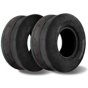 HQPASFY 2 Pack 13x6.50-6 Tubeless Lawn Mower Tires, Replacement 13x6.5-6 Zero Turn Smooth Turf Tires Garden Tractor Riding Lawn Mower Farm Equipment, 4Ply