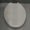 BEMIS 7800TDG Commercial Closed Front Plastic Toilet Seat, Heavy Duty Industrial Seat with Lid, Secure Installation for Long Lasting Hospitality Use, Elongated, White