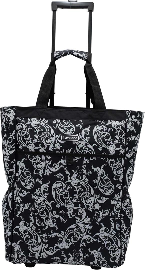 Traveland Multi-Purpose Rolling Tote-Floral