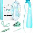 Baby Electric Nail File, 8 in 1 Safe Baby Nail Trimmer, Baby Nail Clippers with 6 Grinding Heads, Baby Nail Care Kit for All Ages