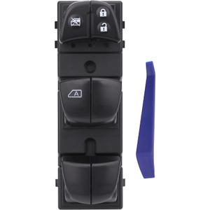 Obaee Power Window Switch Main Control Button Compatible with Nissan Altima 2013-2016/ Tiida 2011-2016/ Juke 2010-2017/ Sylphy/Qashqai/X-Trail/Rogue Sport, Replaces OEM 25401-1KA0C 25401-3NF0A