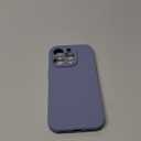 Vooii Compatible with iPhone 14 Pro Case, Liquid Silicone Upgrade [Camera Protection] [Soft Anti-Scratch Microfiber Lining] Shockproof Phone Case for iPhone 14 Pro 6.1 inch - Lavender Grey